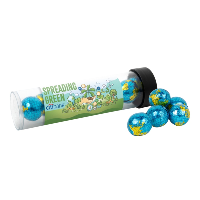 Tube with Chocolate Globes