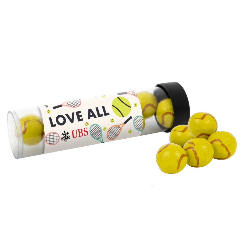 Tube with Choc Tennis Balls