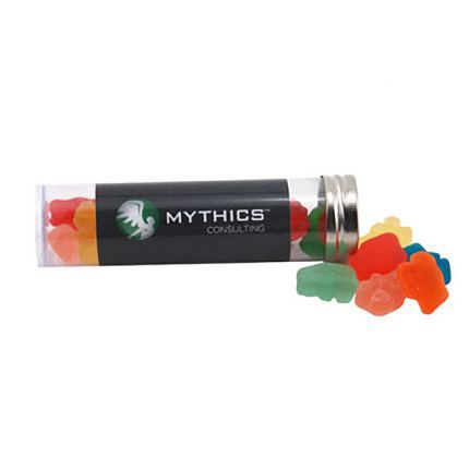 Clever Candy Medium 5" Candy Tube with Gummy Bears