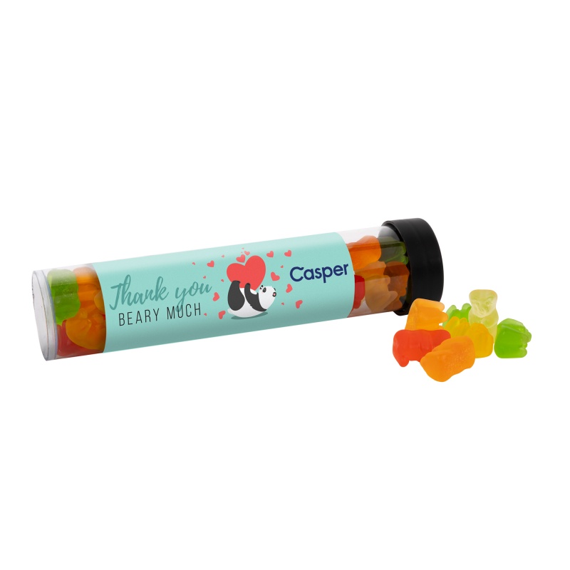 Clever Candy Large 6" Candy Tube with Gummy Bears