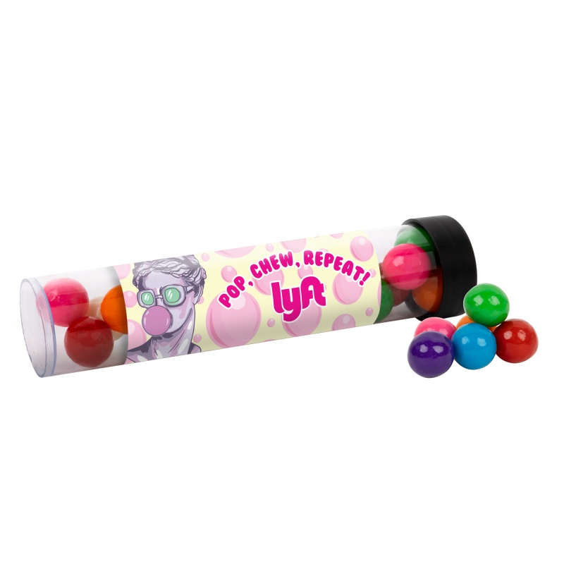 Tube with Gumballs