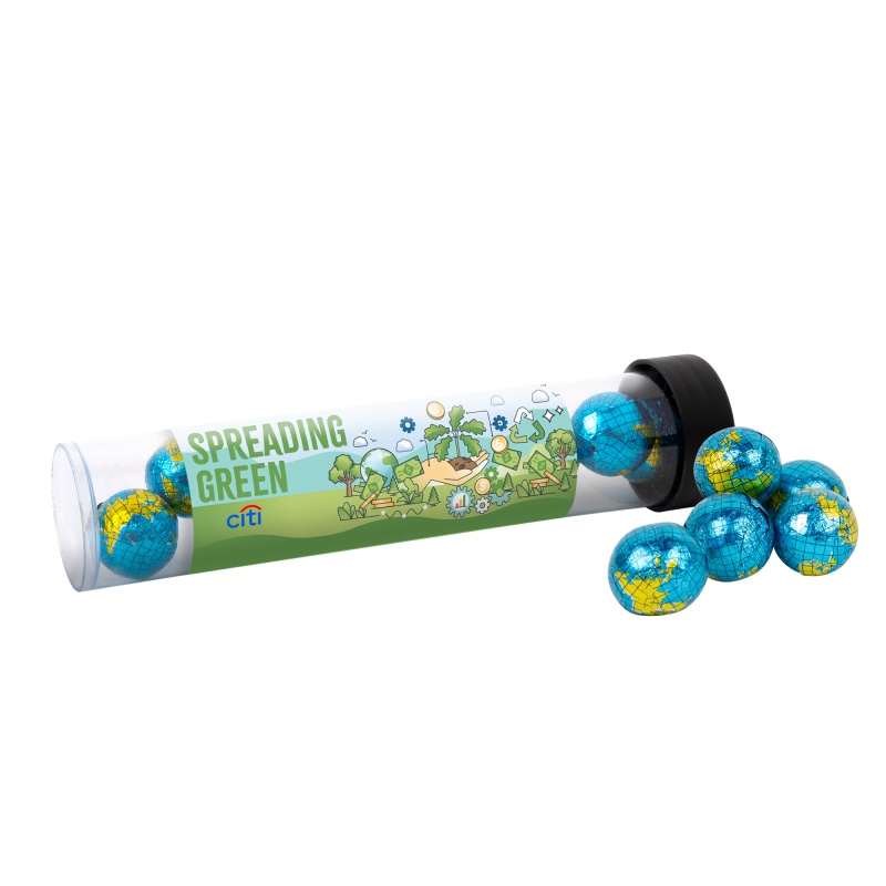 Tube with Chocolate Globes