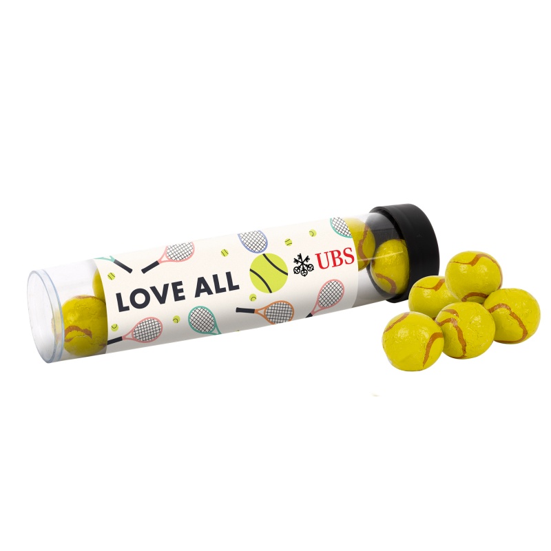 Tube with Choc Tennis Balls