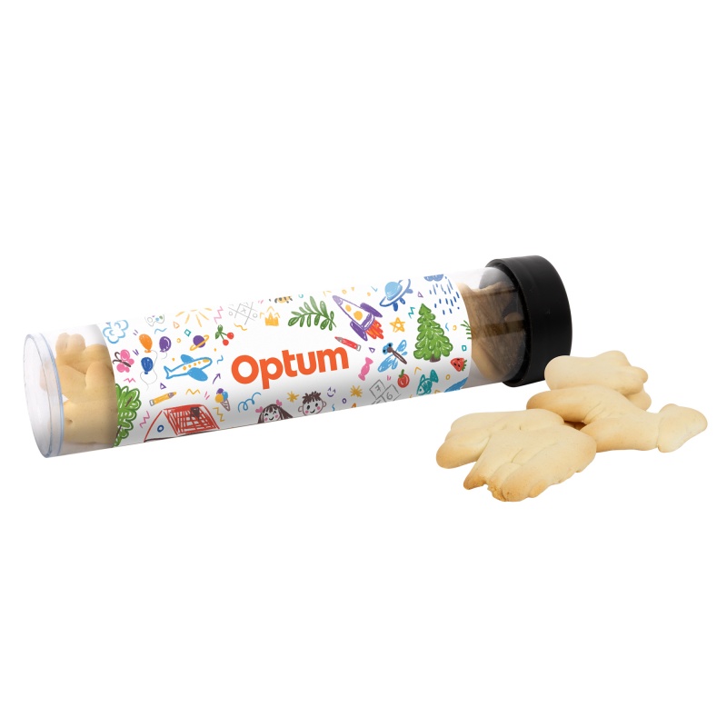 Tube with Animal Crackers