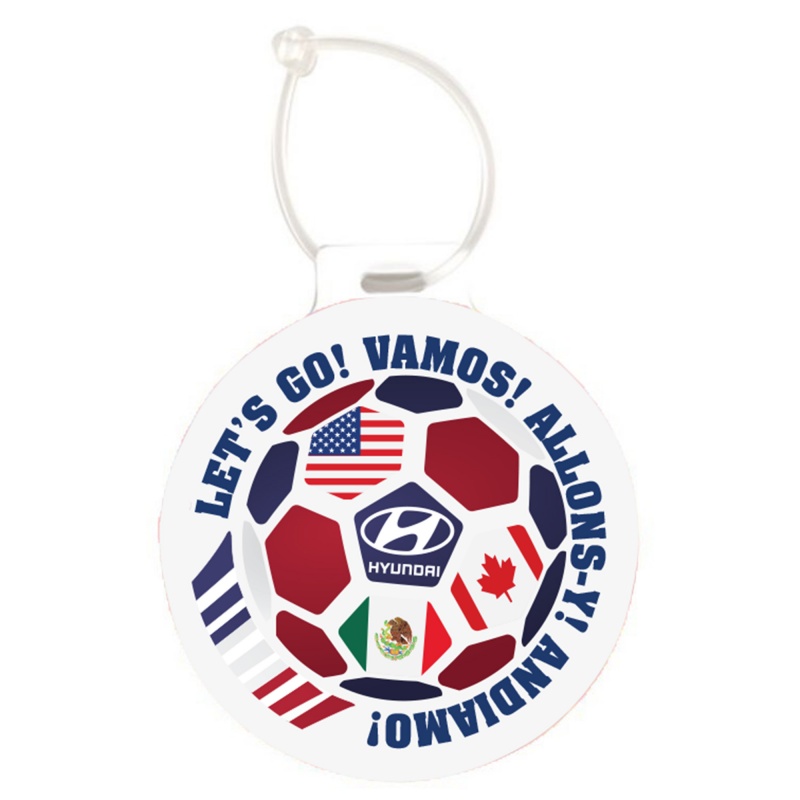 Soccer Circle Luggage Tag