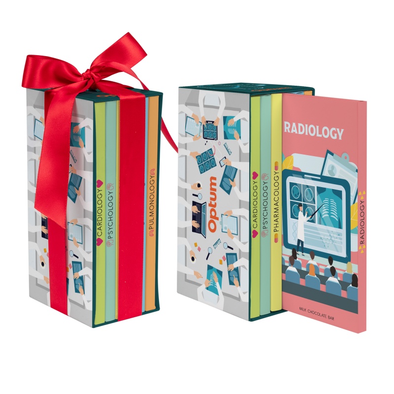 3 oz. Chocolate Bar Bookcase Box